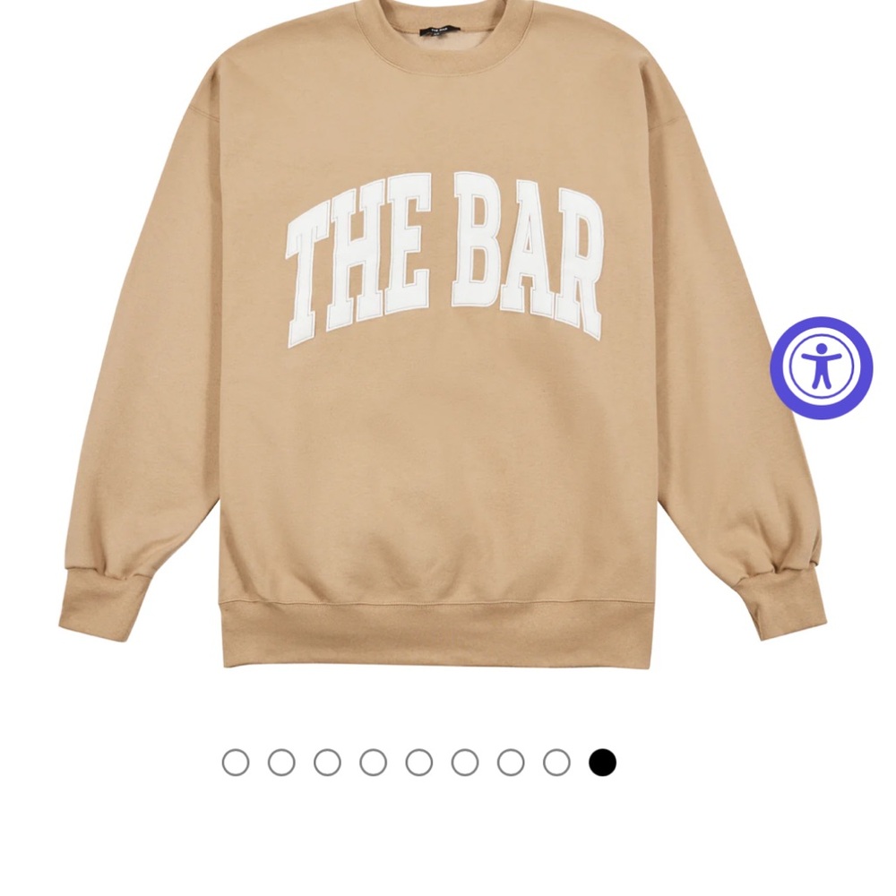 The Bar Beige Crew Neck Sweater - Picture 2 of 5